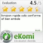 Avis consommateur: livraison rapide, colis conforme et bien emballé